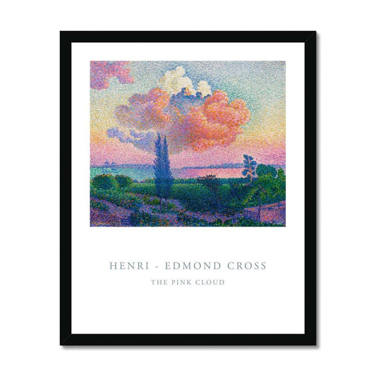 Cross - The Pink Cloud gerahmtes Poster - Atopurinto