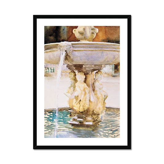 Sargent - Spanish Fountain Framed Print - Boutique de l´Art