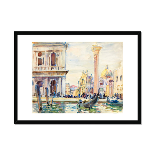 Sargent - The Venice Piazzetta Framed Print - Boutique de l´Art
