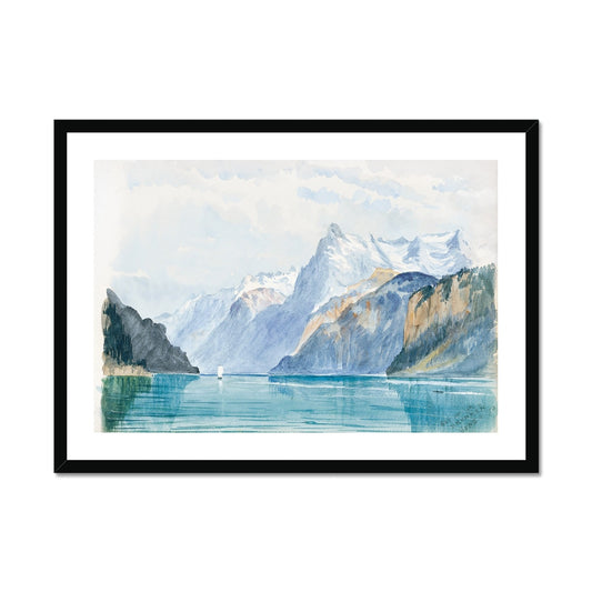 Sargent - Swiss Lake Framed Print - Boutique de l´Art