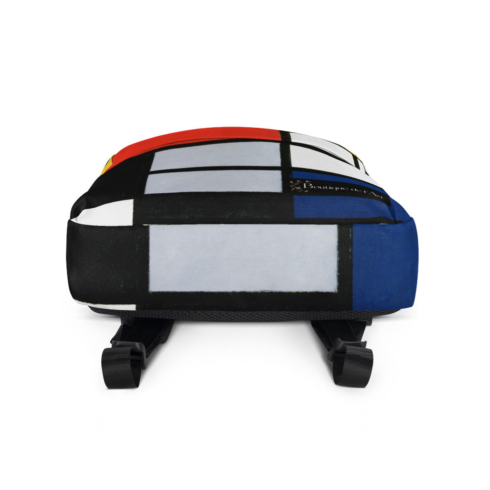 Mondrian - Composition with Red, Yellow, Blue, and Black Rucksack - Boutique de l´Art