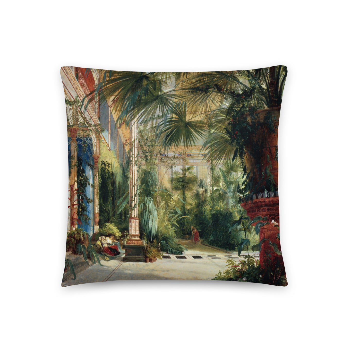 Blechen - In the Palmhouse I Kissen - Boutique de l´Art