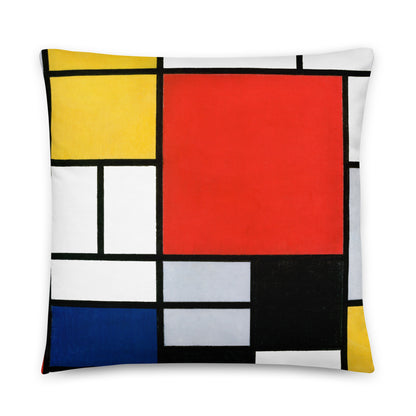 Mondrian - Composition with Red, Yellow, Blue, and Black Kissen - Boutique de l´Art