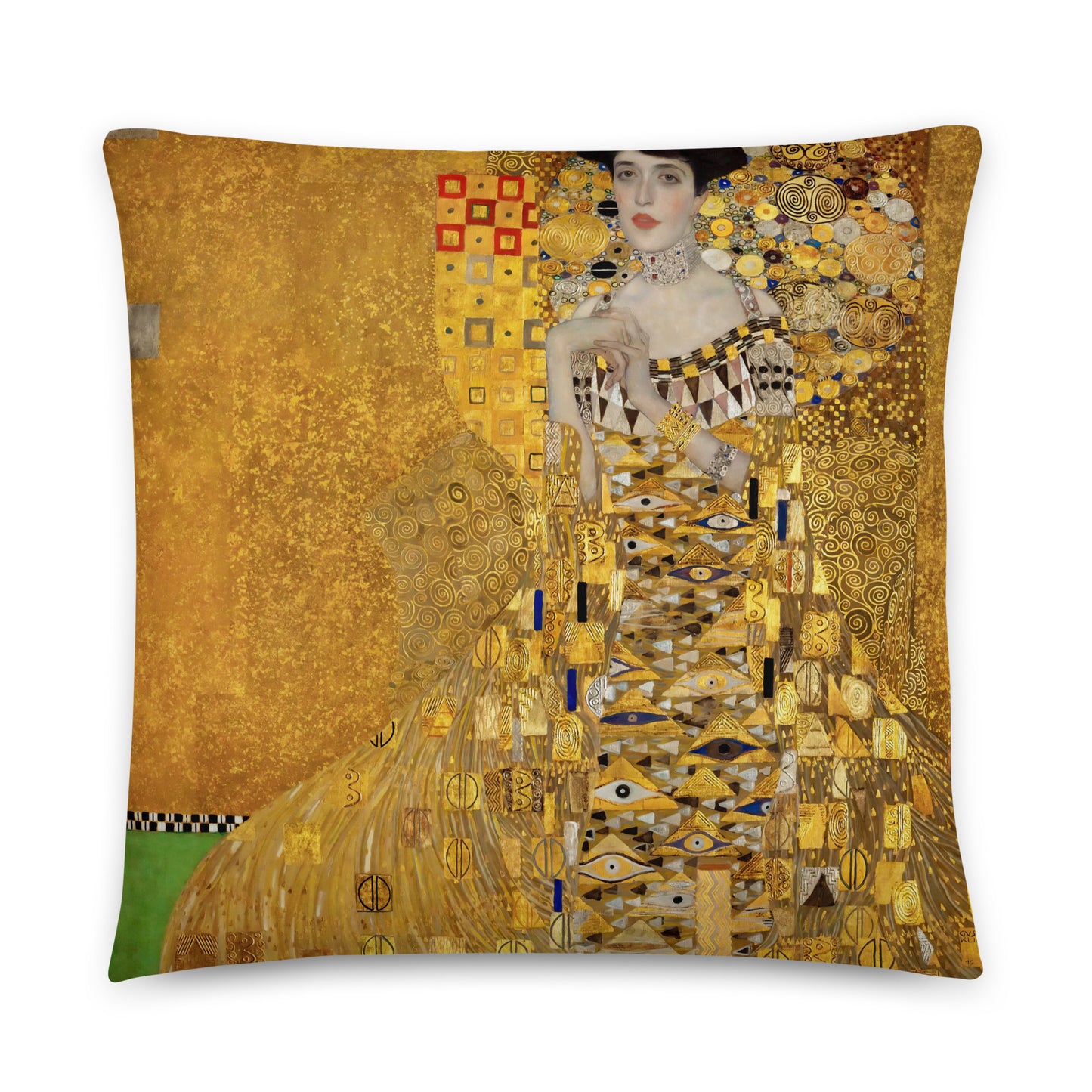 Klimt - Portrait of Adele Bloch Kissen - Boutique de l´Art