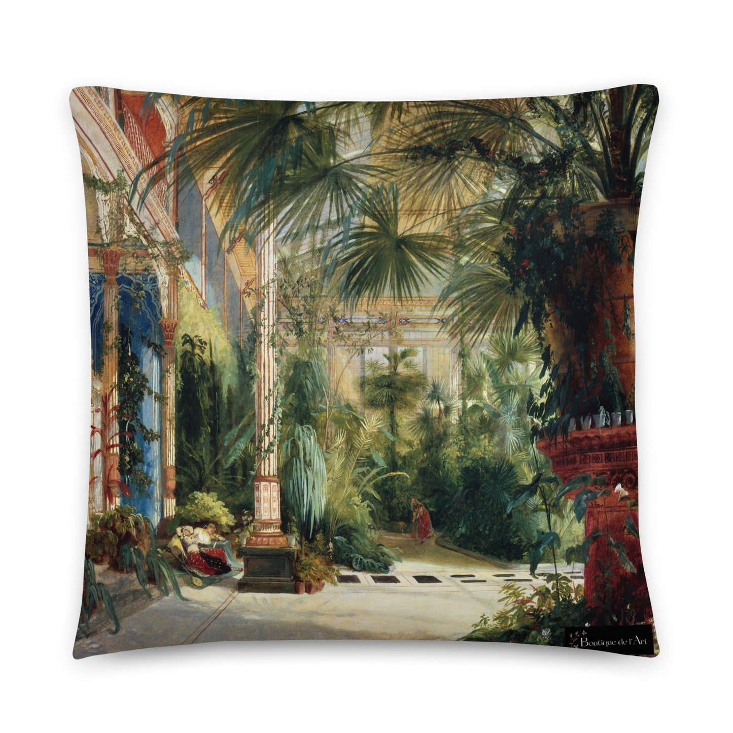 Blechen - In the Palmhouse I Kissen - Boutique de l´Art