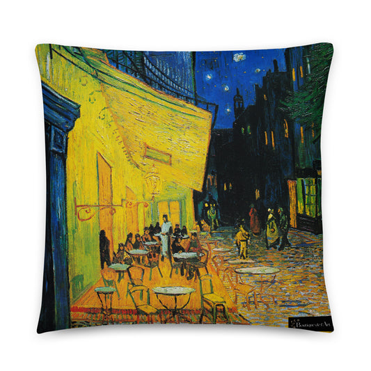 Van Gogh - Café Terrace at Night Kissen - Boutique de l´Art