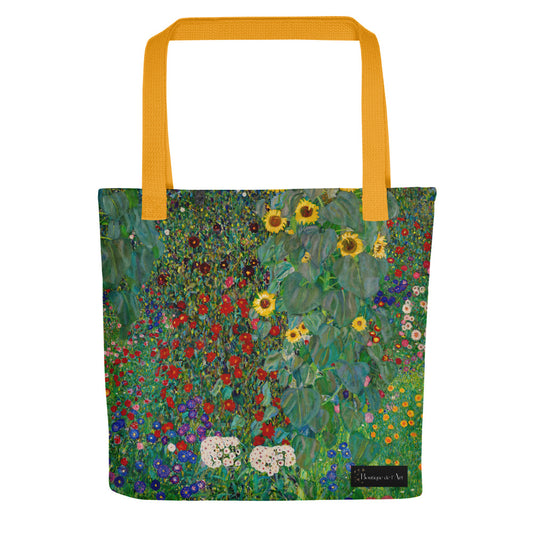 Klimt - Farm Garden with Sunflowers Stofftasche - Boutique de l´Art