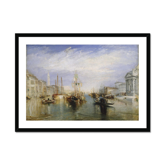 Turner - Der Canal Grande, Venedig Poster in Premium Holzrahmen - Boutique de l´Art