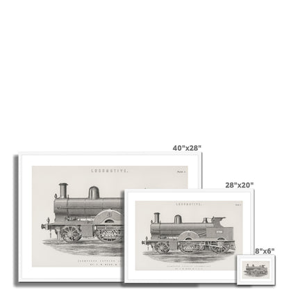 Vintage Locomotive Framed Print - Boutique de l´Art