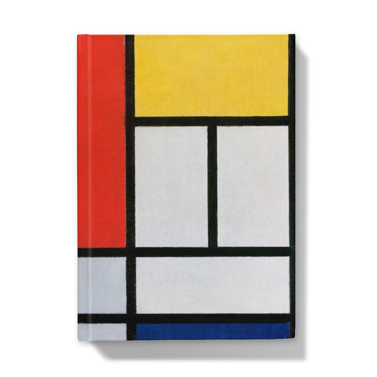Mondrian - Composition with Red, Yellow, Blue, and Black Hardcover Notizbuch - Boutique de l´Art