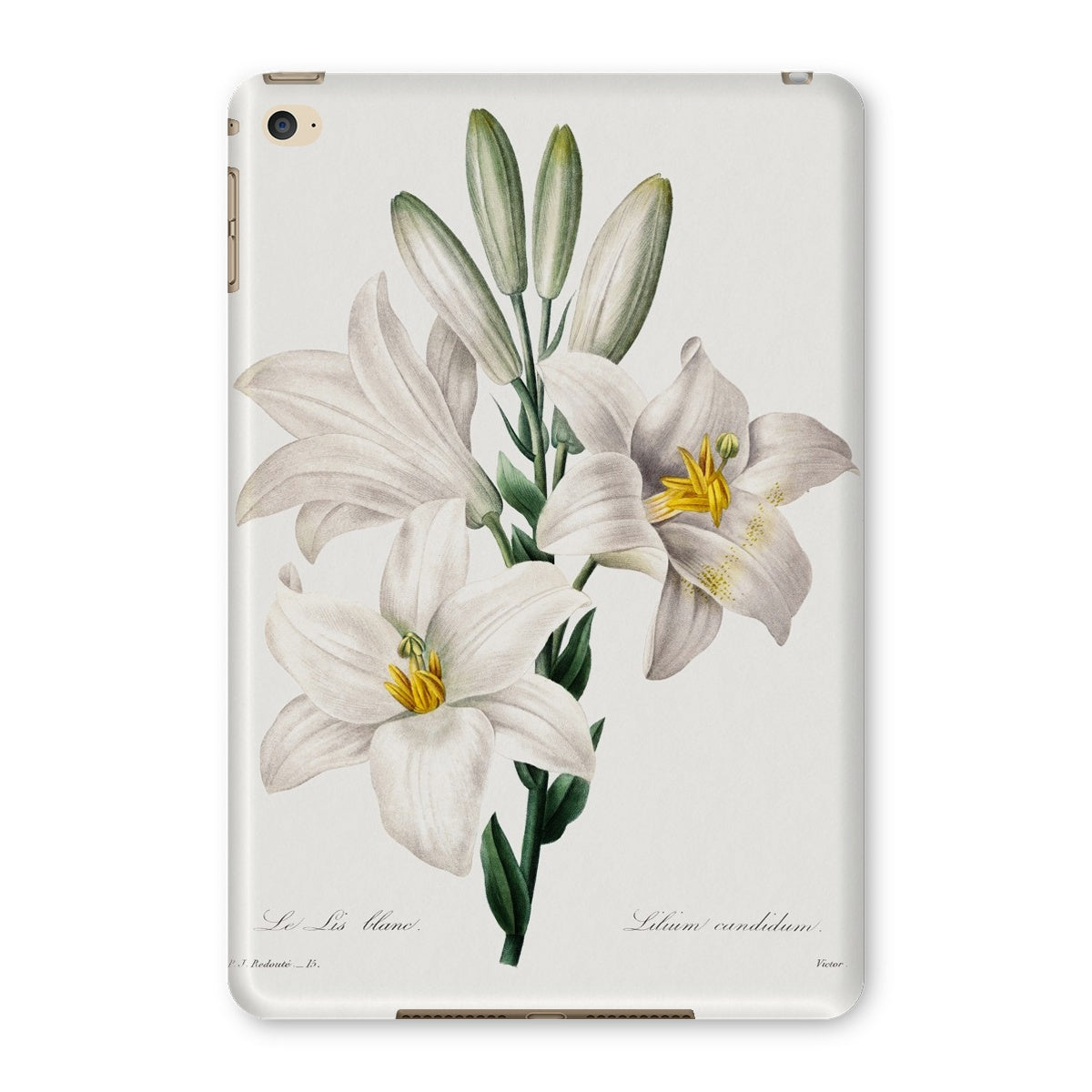 Redouté - White Lily Tablet-Hülle - Atopurinto