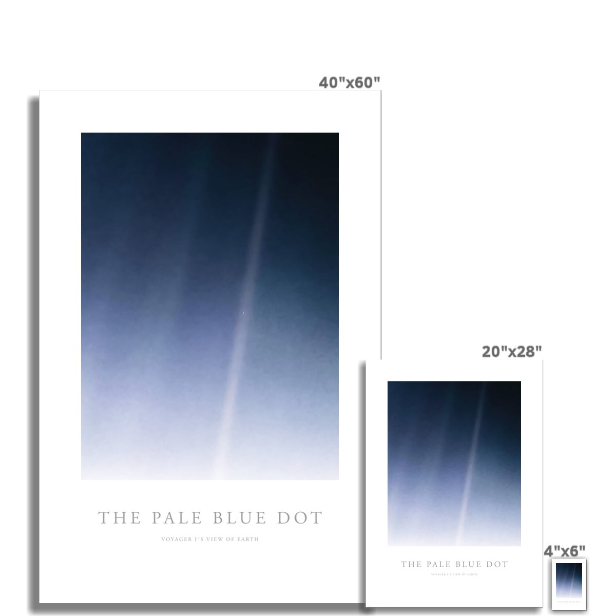 The Pale Blue Dot Poster - Boutique de l´Art