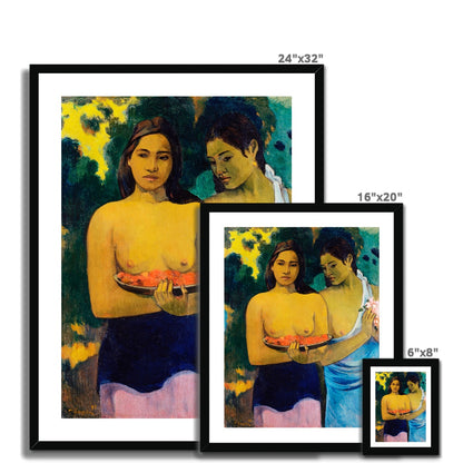 Gauguin - Tahitian Women gerahmtes Poster - Atopurinto