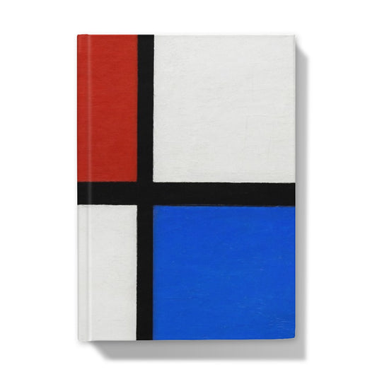 Mondrian - Composition No. II with Red and Blue Hardcover Notizbuch - Boutique de l´Art