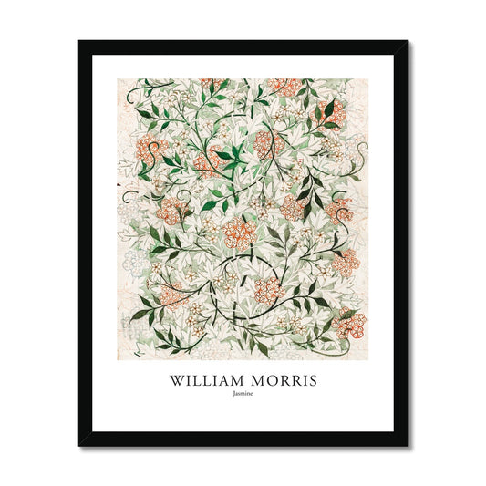 William Morris - Jasmine gerahmtes Poster - Atopurinto