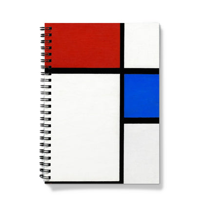 Mondrian - Composition No. II with Red and Blue Notizbuch - Atopurinto