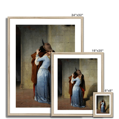 Francesco Hayez - Der Kuss Poster mit Rahmen - Boutique de l´Art