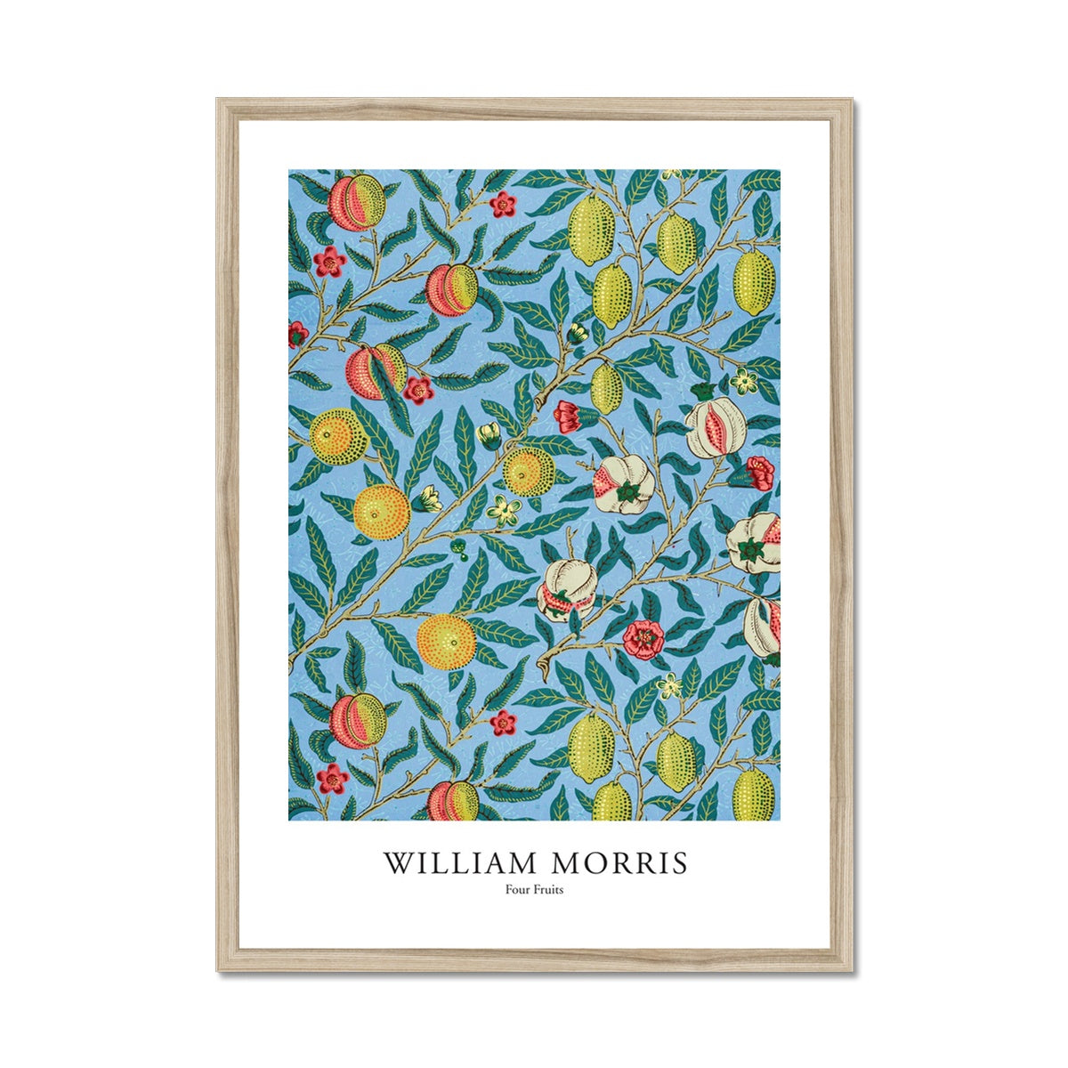 William Morris - Four fruits Framed Print - Boutique de l´Art