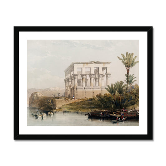 Roberts - The hypaethral temple at Philae, Egypt gerahmtes Poster - Atopurinto