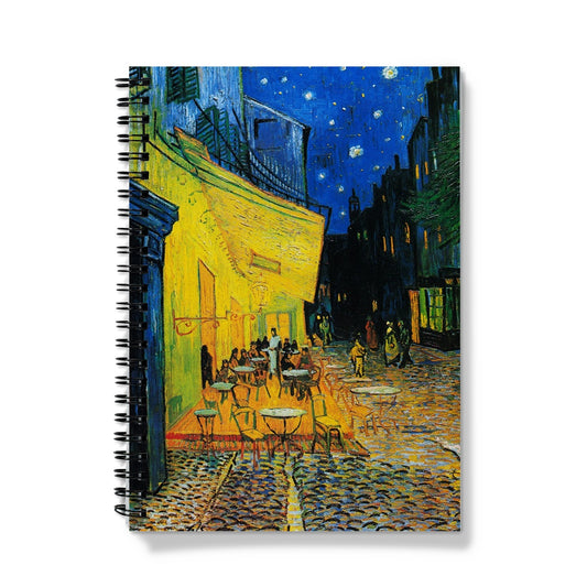 Van Gogh - Café Terrace at Night Notizbuch - Atopurinto