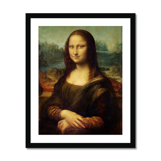 Leonardo da Vinci - Mona Lisa gerahmtes Poster - Atopurinto