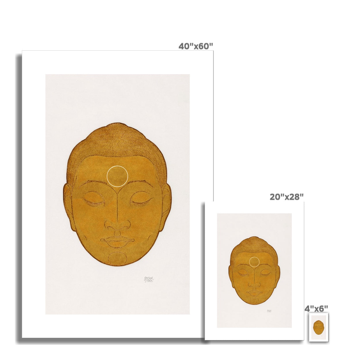 Stolk - Head of Buddha I Poster - Atopurinto