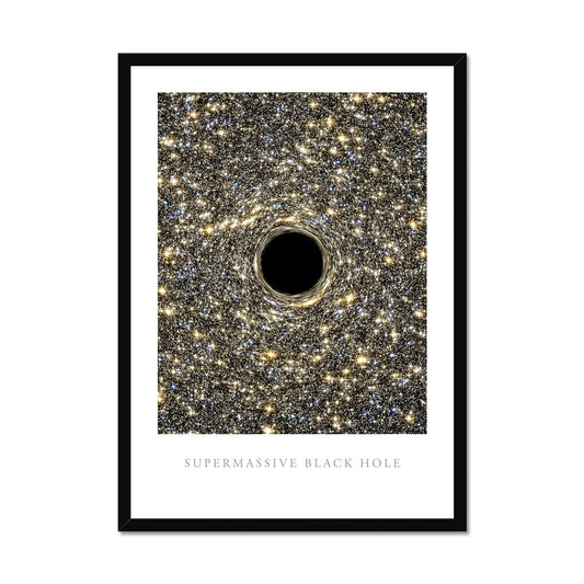 Supermassive Black Hole Framed Print - Boutique de l´Art