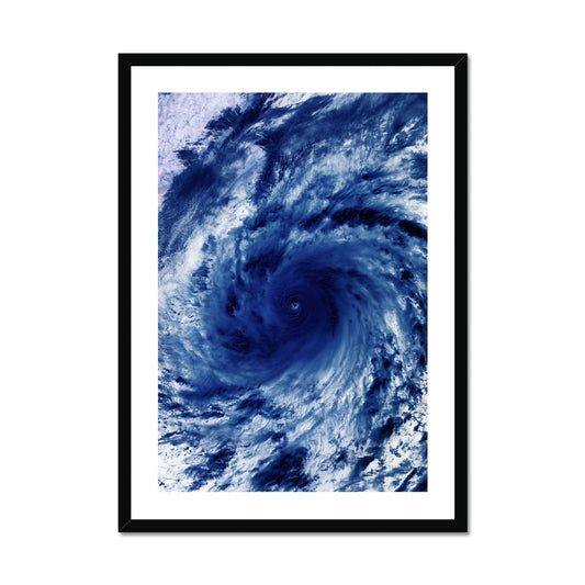 Tropical Cyclone from space Framed Print - Boutique de l´Art