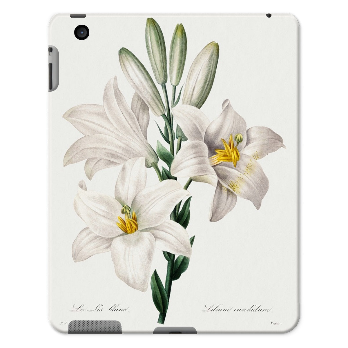 Redouté - White Lily Tablet-Hülle - Atopurinto
