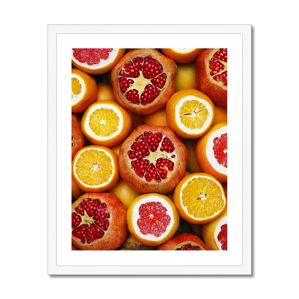 Pomegranate and Oranges gerahmtes Poster - Atopurinto