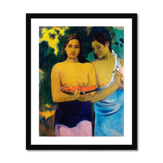 Gauguin - Tahitian Women gerahmtes Poster - Atopurinto