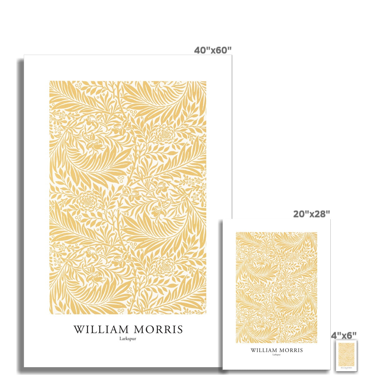 William Morris - Larkspur 1872 Poster - Atopurinto