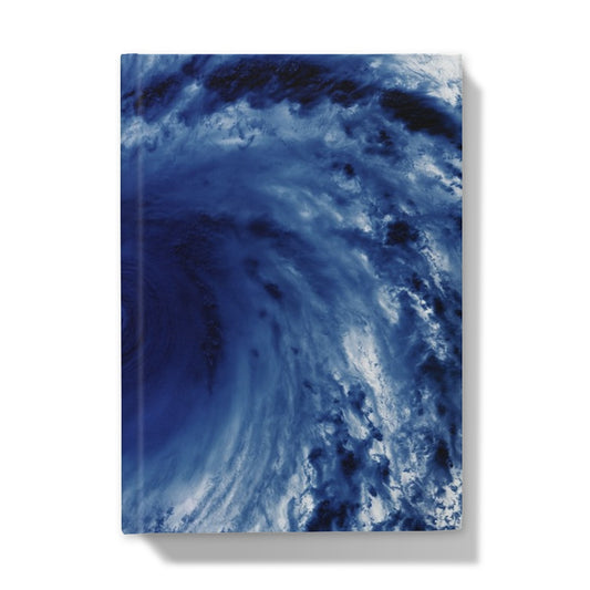 Tropical Cyclone from space Hardcover Notizbuch - Boutique de l´Art