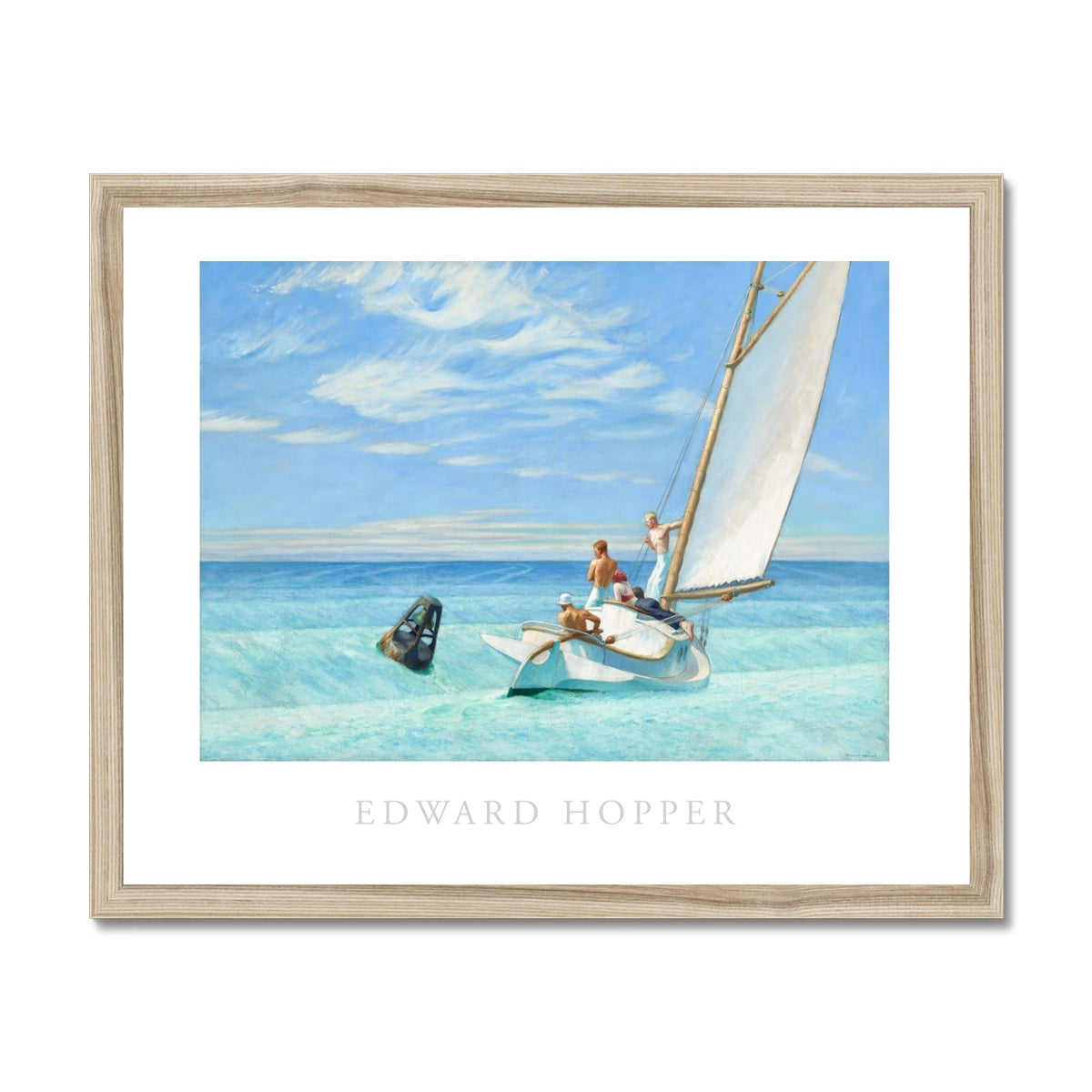 Hopper - Ground swell gerahmtes Poster - Atopurinto