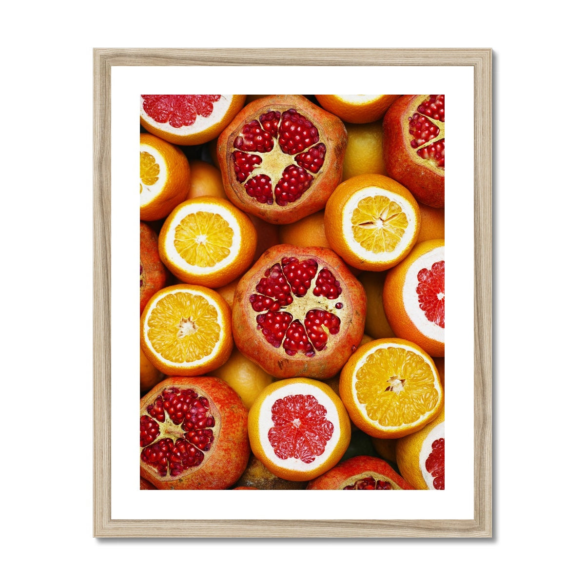 Pomegranate and Oranges gerahmtes Poster - Atopurinto