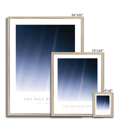 The Pale Blue Dot Poster mit Rahmen - Boutique de l´Art