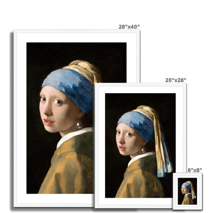 Vermeer - Girl with a Pearl Earring Framed Print - Boutique de l´Art