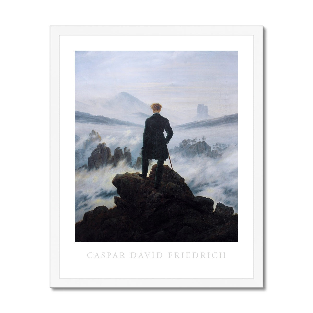 Friedrich - Wanderer gerahmtes Poster - Atopurinto