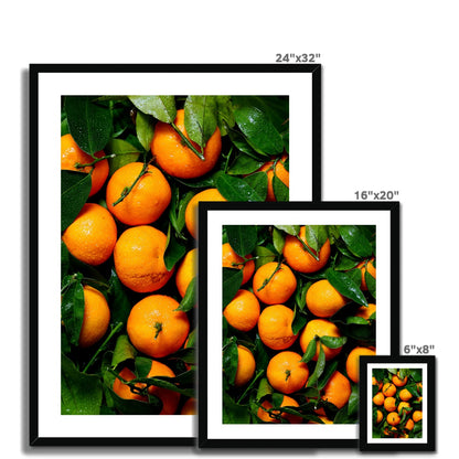 Fresh Oranges gerahmtes Poster - Atopurinto