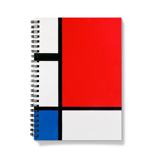 Mondrian - Composition with Red, Blue, and Yellow I Notizbuch - Atopurinto