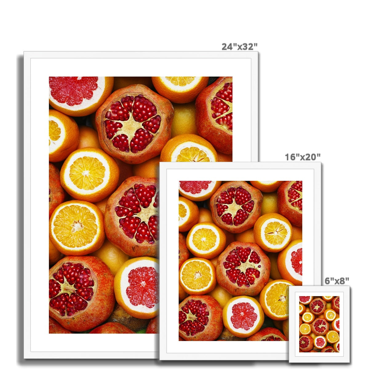 Pomegranate and Oranges gerahmtes Poster - Atopurinto