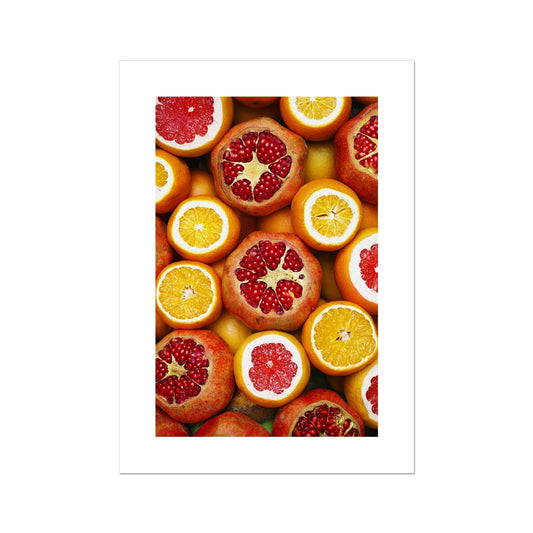Pomegranate and Oranges Poster - Atopurinto