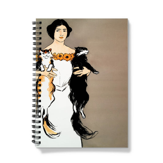Woman with her cats Notizbuch - Atopurinto