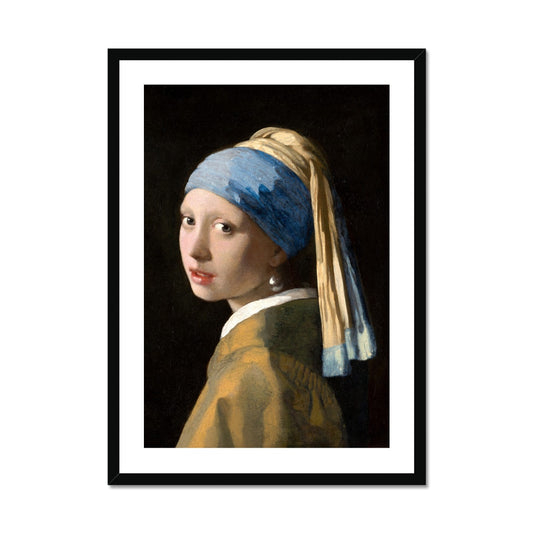 Vermeer - Girl with a Pearl Earring Framed Print - Boutique de l´Art