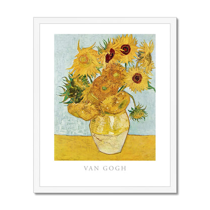 Van Gogh - Vase with Twelve Sunflowers gerahmtes Poster - Atopurinto