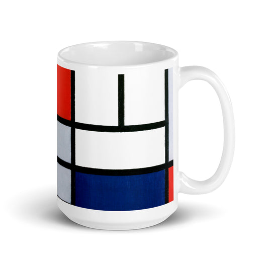 Mondrian - Composition with Red, Yellow, Blue, and Black Tasse - Atopurinto