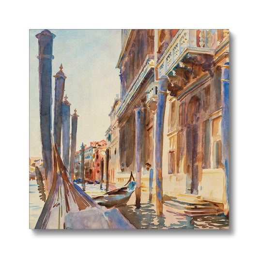 Sargent - Gondola Moorings on the Grand Canal, Venice Eco Canvas - Boutique de l´Art