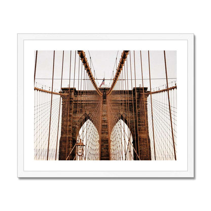 Brooklyn Bridge - New York City gerahmtes Poster - Atopurinto