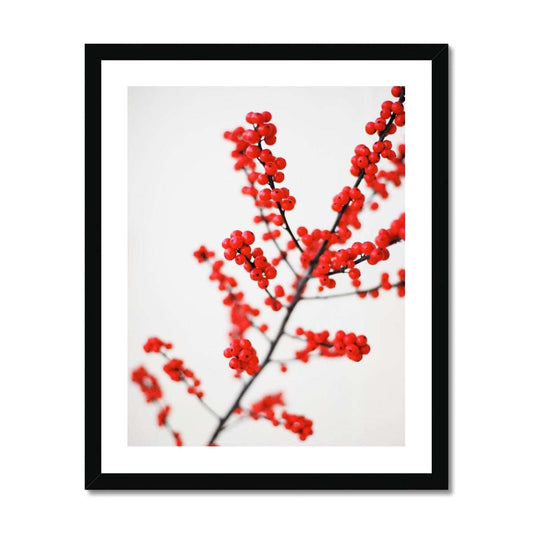 Berry Leaf Blossom gerahmtes Poster - Atopurinto