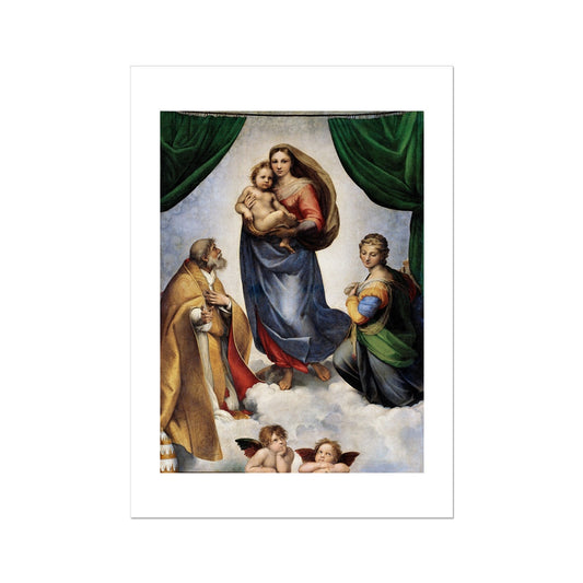 FULL Sistine Madonna - Raphael Wall Art Poster - Boutique de l´Art